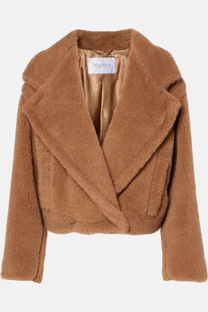 Max Mara Gardone camel hair and silk teddy coat