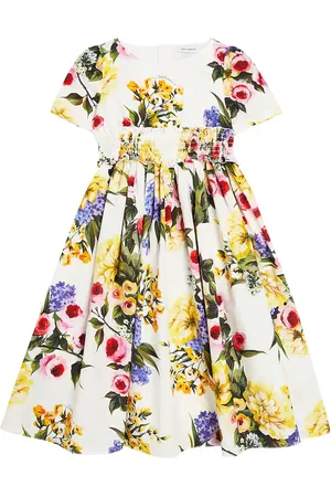 Dolce & Gabbana Floral printed cotton poplin dress