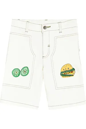 Stella McCartney Embroidered cotton blend shorts