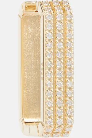 Eera Long Candy 18kt single earring with diamonds
