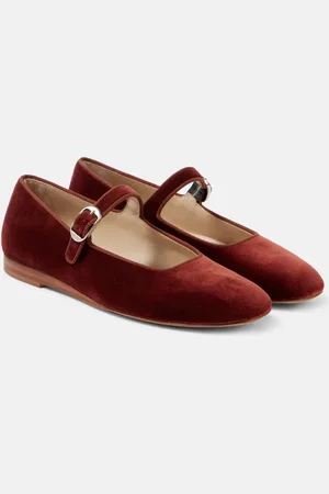 Le Monde Beryl Velvet Mary Jane flats
