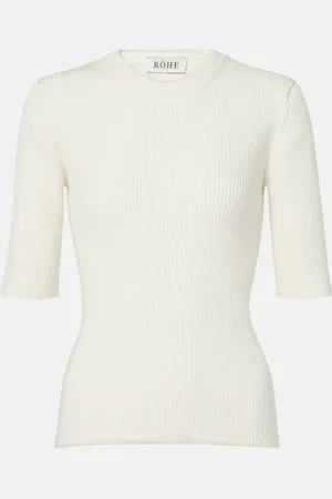 Rohe Ribbed-knit cotton-blend top