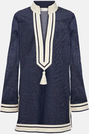 Tory Burch Tasseled cotton tunic
