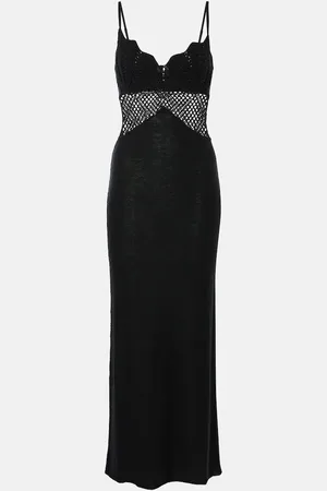 Staud Tara crochet-trimmed cotton maxi dress