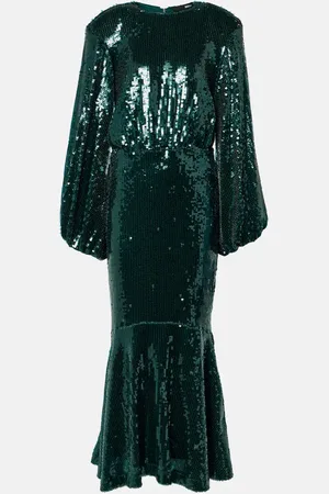 ROTATE Sequined maxi dress