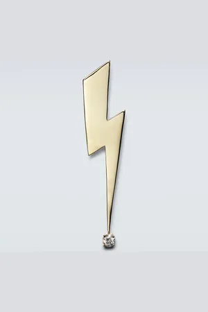 Sydney Evan Lightning Bolt 14kt and diamond brooch