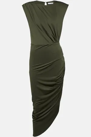 VERONICA BEARD Merrith asymmetric jersey midi dress