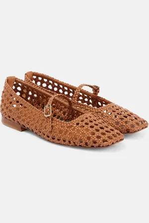 Souliers Martinez Paris woven leather ballet flats