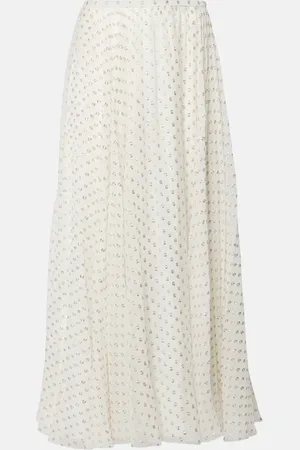 Chloé Jacquard silk-blend maxi skirt