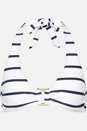 Heidi Klein Striped halterneck bikini top