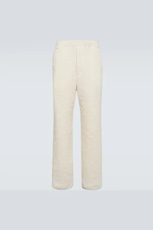 Auralee Straight leg wool and alpaca blend pants