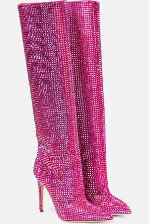 PARIS TEXAS Holly embellished knee-high boots