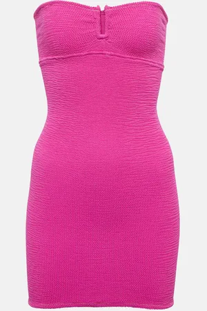 Reina Olga La Sciura textured bandeau minidress