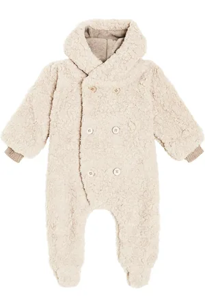 1+ IN THE FAMILY Baby Joris faux shearling onesie