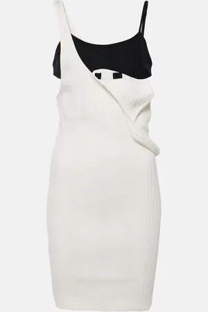 The Attico Ribbed-knit cotton minidress
