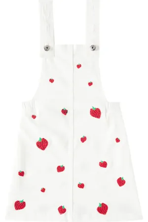 FÁBULA Sarja Bordado Morangueiro cotton-blend dress