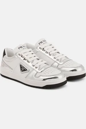 Prada Downtown logo leather sneakers