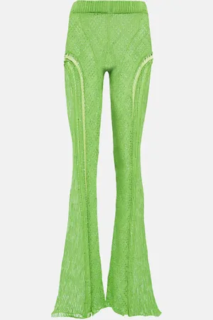 Roberta Einer Disco high-rise flared cotton pants