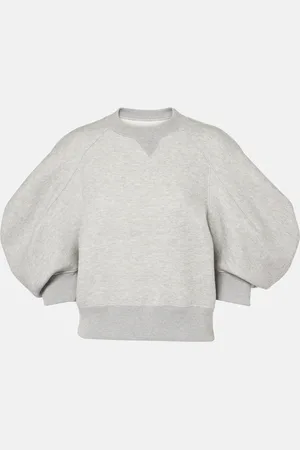 SACAI Cotton-blend jersey top