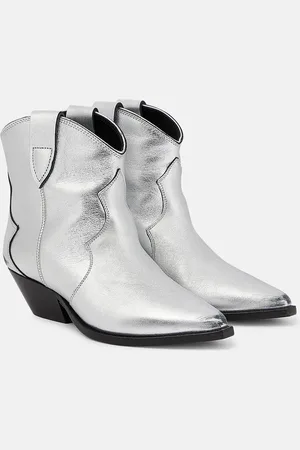 Isabel Marant Dewina metallic leather ankle boots