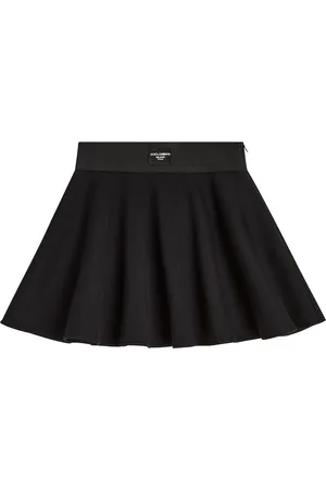 Dolce & Gabbana Flared pleated cotton skirt