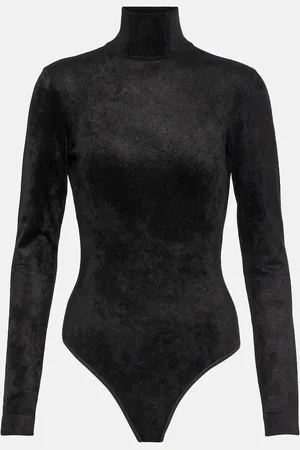 Alaïa Turtleneck velvet bodysuit