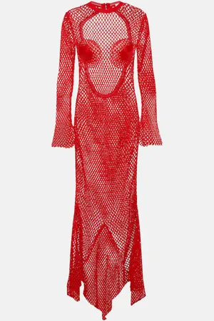 Salvatore Ferragamo Net maxi dress