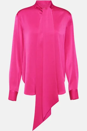 ALEX PERRY Satin crÃªpe blouse