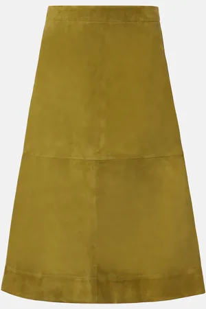 Bottega Veneta Suede midi skirt
