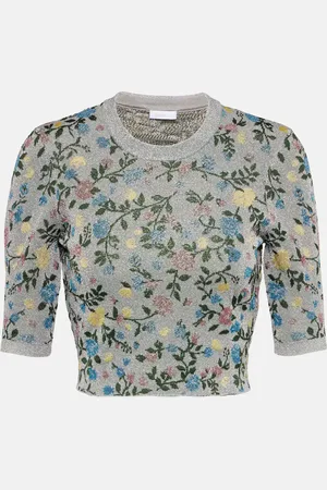 Paco rabanne Floral jacquard sweater