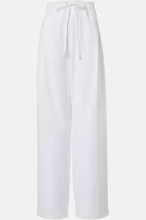 Khaite Trenton cotton poplin wide-leg pants