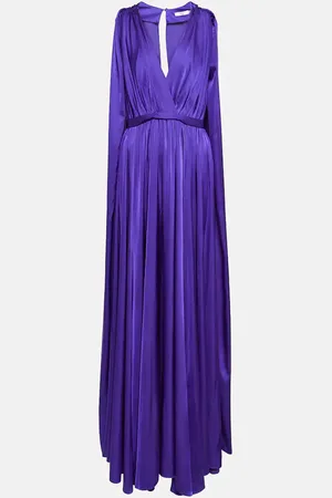 Safiyaa Bridal chiffon cape gown