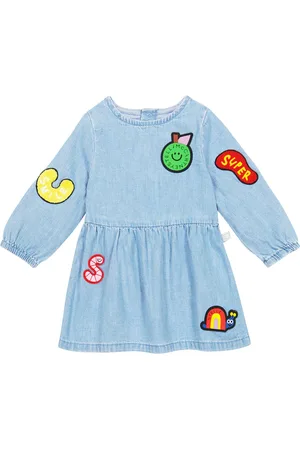 Stella McCartney Patch-appliquÃ©d denim dress