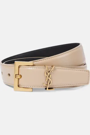 Saint Laurent Cassandre leather belt