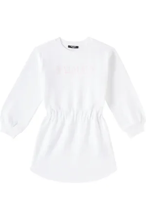 Balmain Logo cotton jersey sweatshirt dress