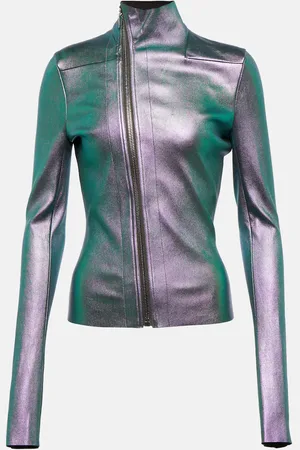 Rick Owens Gary leather-blend jacket