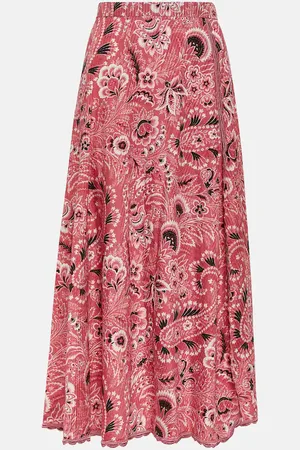 Etro Paisley cotton and silk maxi skirt