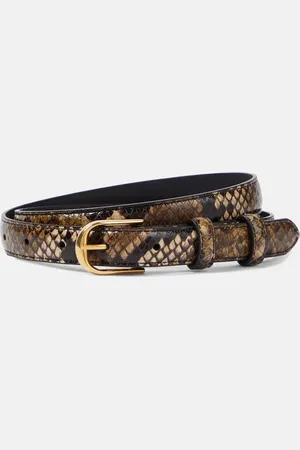 NILI LOTAN Jane 20mm snake-effect leather belt