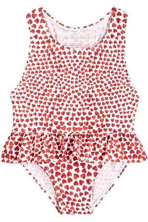 Stella McCartney Baby printed ruffled swimsuit