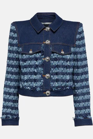 VERONICA BEARD Santo denim and tweed jacket