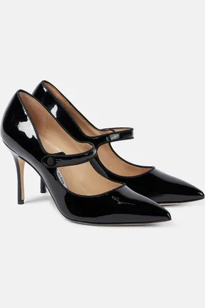 Manolo Blahnik Campari 90 patent leather pumps