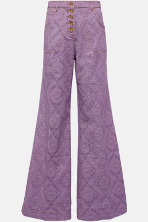 Etro Printed flared jeans