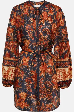 ZIMMERMANN Junie floral silk blouse