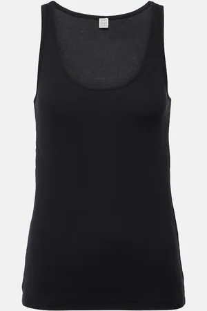 Totême Ribbed-knit cotton jersey tank top
