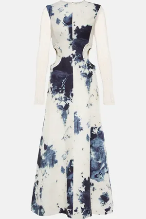 Chloé Tie-dye cutout midi dress