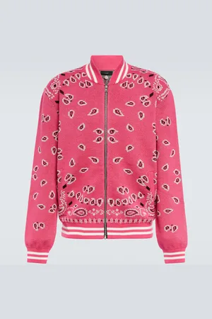 Alanui Bandana jacquard cotton bomber jacket