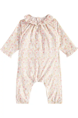 BONPOINT Baby Georgia floral cotton jumpsuit