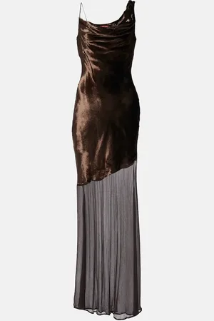 Staud Beaton asymmetric maxi dress