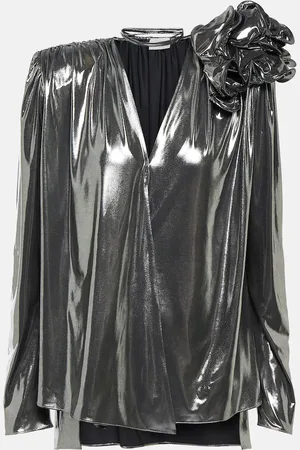 MAGDA BUTRYM AppliquÃ© metallic blouse