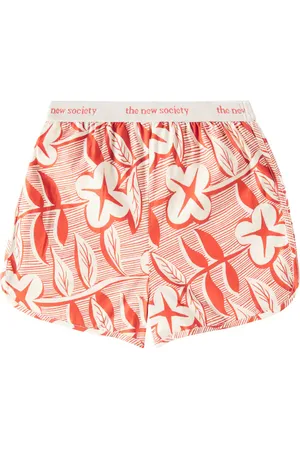 The New Society Filotis floral cotton shorts